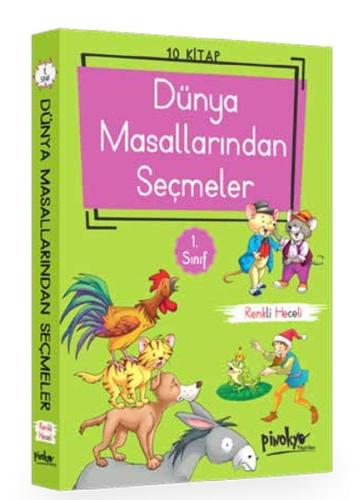 1. Sınıf Dünya Masallarından Seçmeler (10 Kitap Takım - Heceli) | Kita