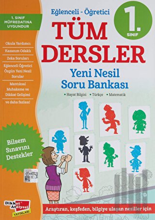 1. Sınıf Eğlenceli - Öğretici Tüm Dersler Yeni Nesil Soru Bankası | Ki