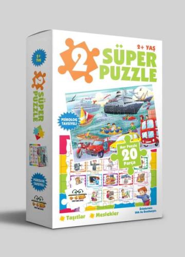 2 Süper Puzzle - Taşıtlar - Meslekler 2+ Yaş | Kitap Ambarı