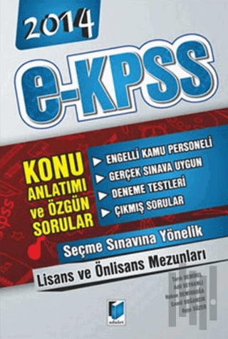 2014 E-KPSS Engelli Kamu Personeli Seçme Sınavı Lisans Önlisans Konu A