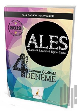 2019 ALES Dört Dörtlük Tamamı Çözümlü 4 Deneme | Kitap Ambarı