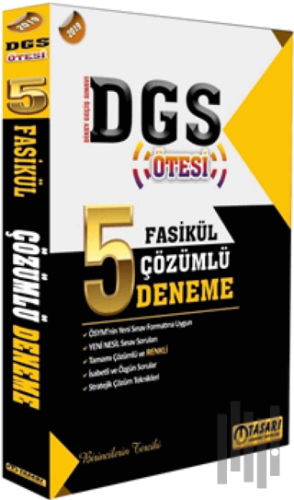 2019 DGS Ötesi 5 Fasikül Çözümlü Deneme | Kitap Ambarı