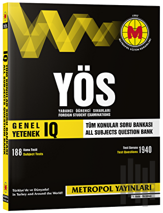 2019 YÖS Genel Yetenek IQ 3 Soru Bankası | Kitap Ambarı