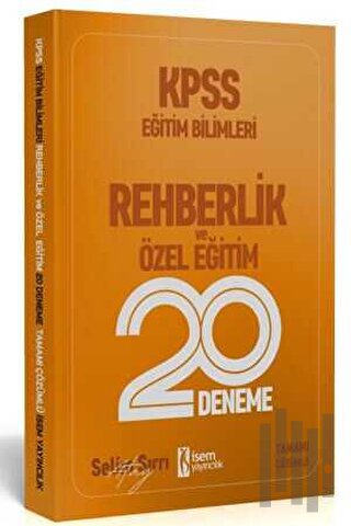 2020 KPSS Eğitim Bilimleri Rehberlik ve Özel Eğitim 20 Deneme | Kitap 