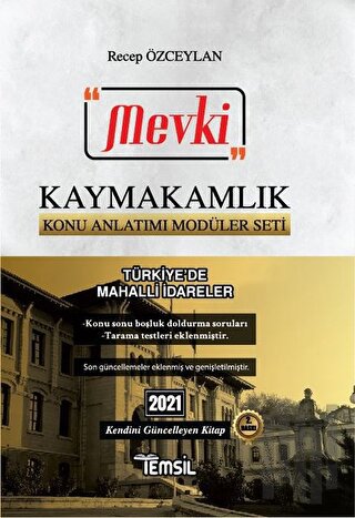 2021 Mevki Kaymakamlık Konu Anlatımı Modüler Seti - Türkiye’de Mahalli