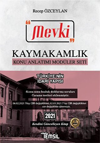 2021 Mevki Kaymakamlık Konu Anlatımı Modüler Seti - Türkiye'nin İdari 