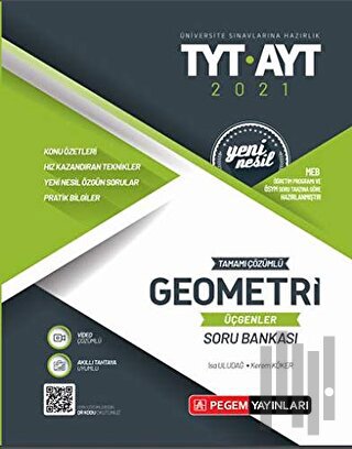 2021 TYT- AYT Tamamı Çözümlü Geometri Üçgenler Soru Bankası | Kitap Am