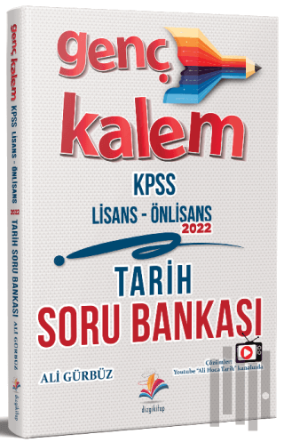 2022 KPSS Lise Ön Lisans Tarih Genç Kalem Soru Bankası Dijital Çözümlü