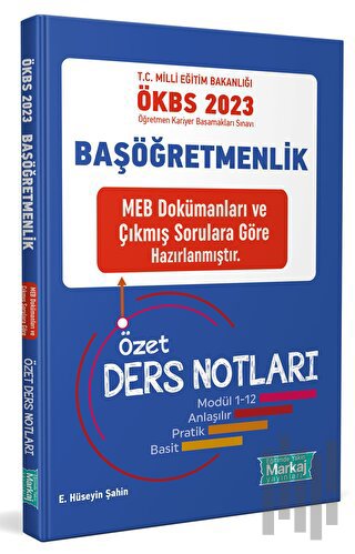 2023 Başöğretmenlik MEB Çalışma Kitabı ÖBA Ders Videoları Özet Ders No