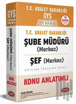 2023 GYS Adalet Bakanlığı Şube Müdürü (Merkez) - Şef (Merkez) Konu Anl