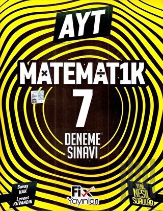 2024 AYT Matematik 7 Denemeleri | Kitap Ambarı