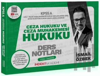 2024 KPSS A Grubu Ceza Hukuku ve Ceza Muhakemesi Hukuku Video Ders Not