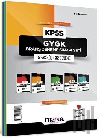 2024 KPSS GYGK Branş Deneme Sınavı Seti 5 Fasikül 32 Deneme | Kitap Am