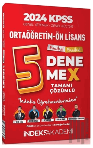 2024 KPSS Lise Ortaöğretim Ön Lisans 5 DenemeX Fasikül Çözümlü | Kitap