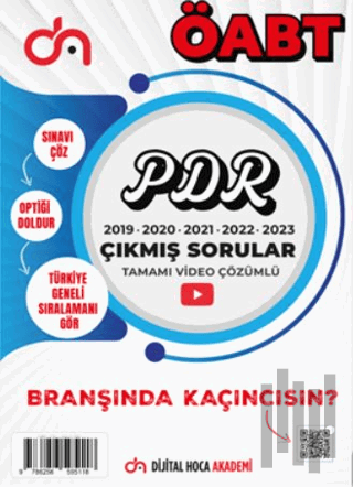 2024 ÖABT PDR Son Beş Yıl Çıkmış Sorular Tamamı Video Çözümlü | Kitap 