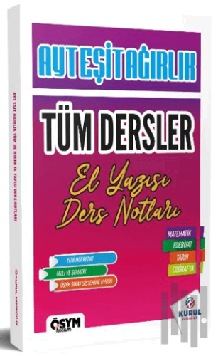 2025 AYT Eşit Ağırlık Tüm Dersler El Yazısı Ders Notları | Kitap Ambar