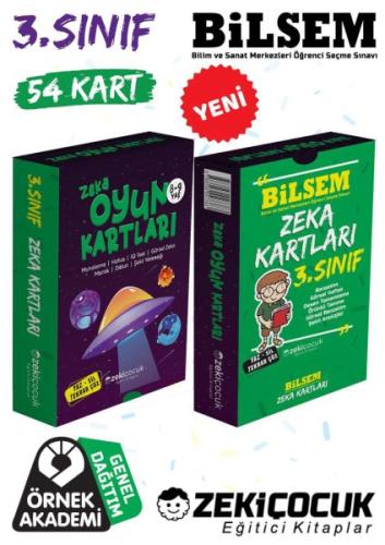 3. sınıf Bilsem Zeka Kartları / 8-9 Yaş Zeka Oyun Kartları | Kitap Amb