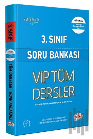 3. Sınıf VIP Tüm Dersler Soru Bankası Mavi Kitap | Kitap Ambarı