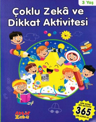 3 Yaş Çoklu Zeka ve Dikkat Aktivitesi - Mavi Kitap | Kitap Ambarı