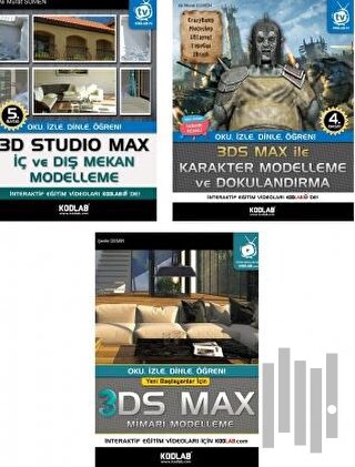 3D Studio Max Eğitim Seti (3 Kitap Takım) | Kitap Ambarı