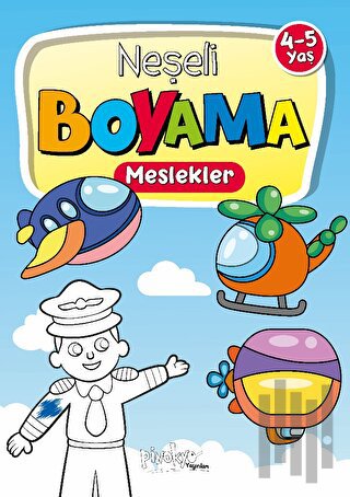 4-5 Yaş Neşeli Boyama Meslekler | Kitap Ambarı