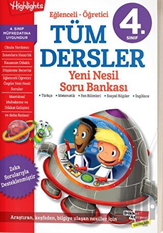 4. Sınıf Eğlenceli - Öğretici Tüm Dersler Yeni Nesil Soru Bankası | Ki