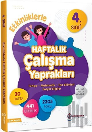 4. Sınıf Etkinliklerle Haftalık Çalışma Yaprakları | Kitap Ambarı