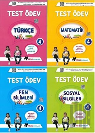 4. Sınıf Test Ödev Seti 4 Kitap | Kitap Ambarı