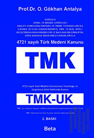 4721 Sayılı Türk Medeni Kanunu TMK (Ciltli) | Kitap Ambarı