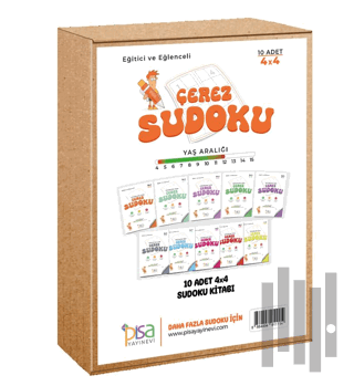 4x4 Eğitici ve Eğlenceli 10 Adet Çerez Sudoku Set | Kitap Ambarı