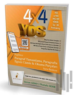 4x4 YDS Seti 2. Kitap Paragraf Tamamlama, Paragrafta İlgisiz Cümle ve 