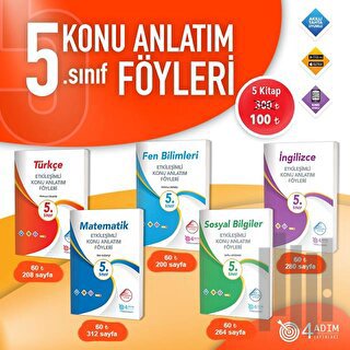 5. Sınıf Etkileşimli Konu Anlatım Föyleri Seti (5 Ders) /4 Adım | Kita