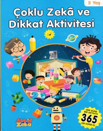 5 Yaş Çoklu Zeka ve Dikkat Aktivitesi - Mavi Kitap | Kitap Ambarı