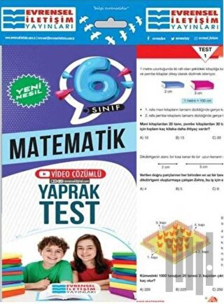 6. Sınıf Matematik Yeni Nesil Video Çözümlü Yaprak Test | Kitap Ambarı