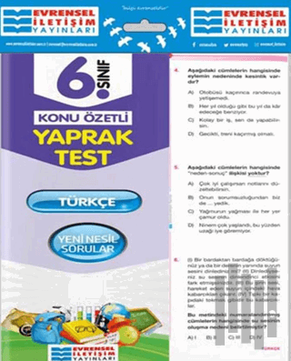 6. Sınıf Türkçe Konu Özetli Yaprak Test | Kitap Ambarı