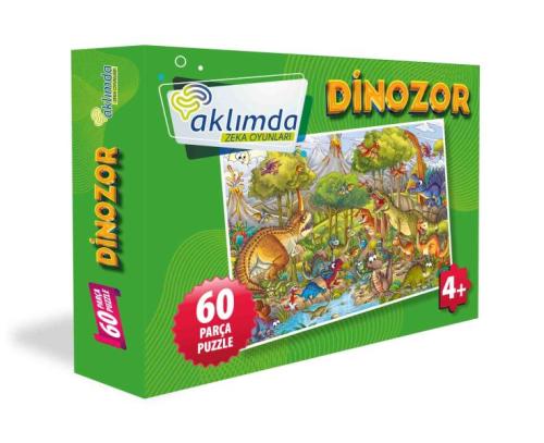 60 Parça Puzzle Dinozor | Kitap Ambarı