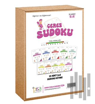 6X6 Eğitici ve Eğlenceli 10 Adet Çerez Sudoku Set | Kitap Ambarı