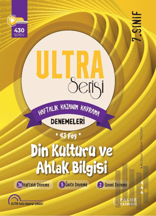 7. Sınıf Ultra Serisi Din Kültürü ve Ahlak Bilgisi Denemeleri 43 Föy |