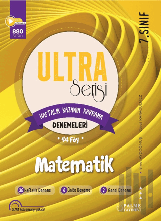 7. Sınıf Ultra Serisi Matematik Denemeleri 44 Föy | Kitap Ambarı