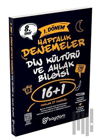 8. Sınıf LGS Din Kültürü ve Ahlak Bilgisi 1. Dönem 16+1 Haftalık Kazan