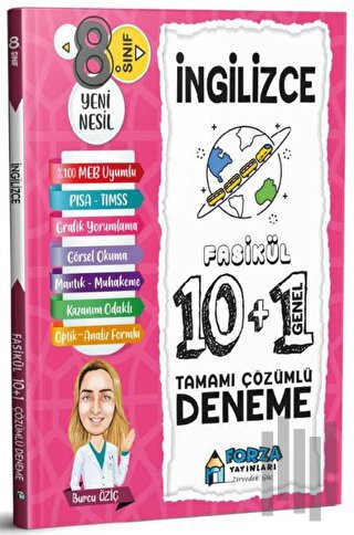 8. Sınıf LGS İngilizce Tamamı Çözümlü Fasikül 10 Branş 1 Genel Deneme 