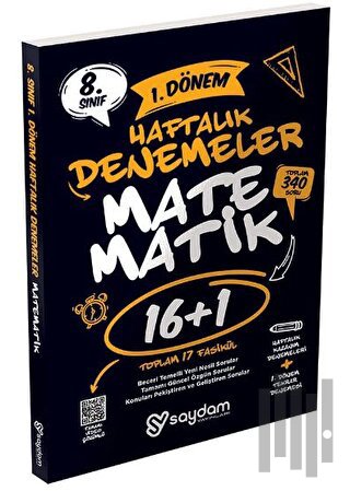 8. Sınıf LGS Matematik 1. Dönem 16+1 Haftalık Kazanım Denemeleri | Kit