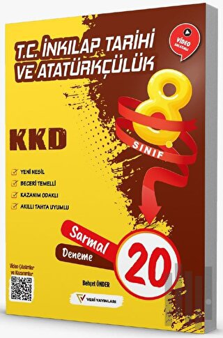 8. Sınıf T.C. İnkılap Tarihi ve Atatürkçülük 20 Sarmal Deneme | Kitap 