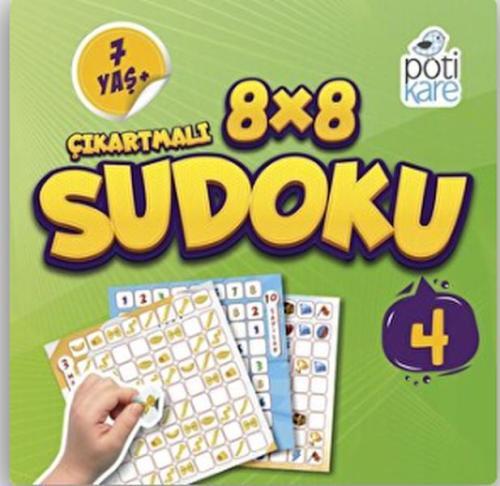 8X8 Çıkartmalı Sudoku 7+ (4) | Kitap Ambarı