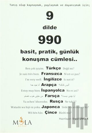 9 Dilde 990 Basit, Pratik, Günlük Konuşma Cümlesi | Kitap Ambarı