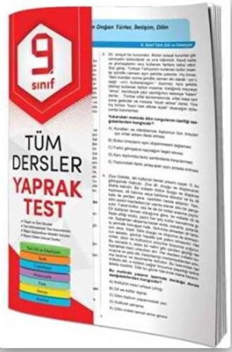 9. Sınıf Tüm Dersler Yaprak Test | Kitap Ambarı