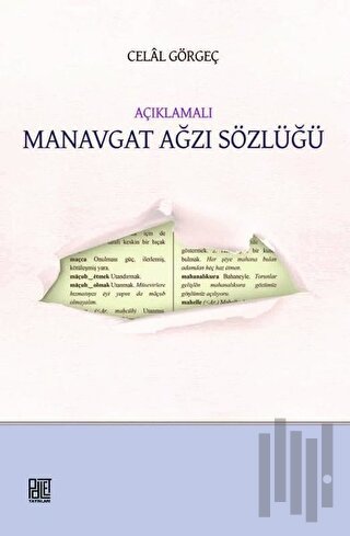 Açıklamalı Manavgat Ağzı Sözlüğü | Kitap Ambarı