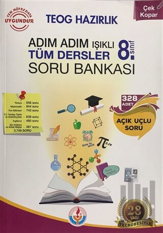 Adım Adım Işıklı 8. Sınıf Tüm Dersler Soru Bankası | Kitap Ambarı