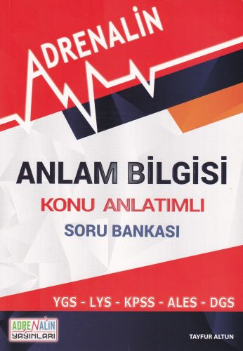 Adrenalin Anlam Bilgisi Konu Anlatımlı Soru Bankası | Kitap Ambarı