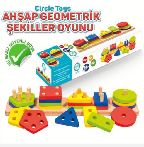 Ahşap Geometrik Şekiller | Kitap Ambarı